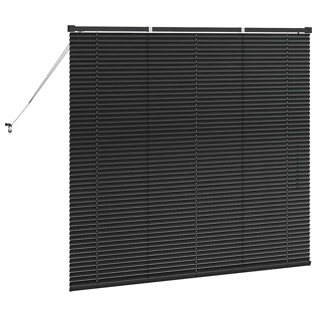 Venecijanski zastore Crna 130 x 145 cm Aluminij