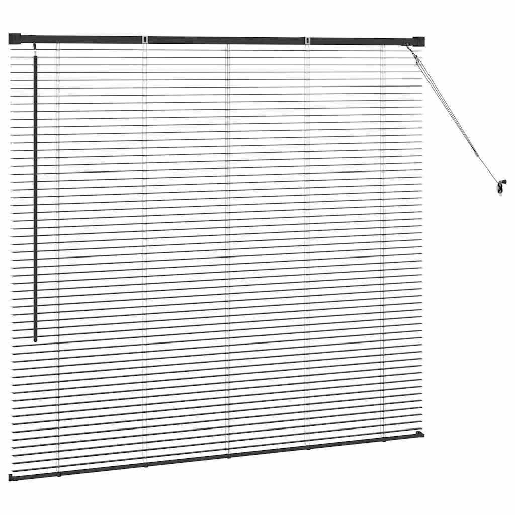 Venecijanski zastore Crna 130 x 150 cm Aluminij