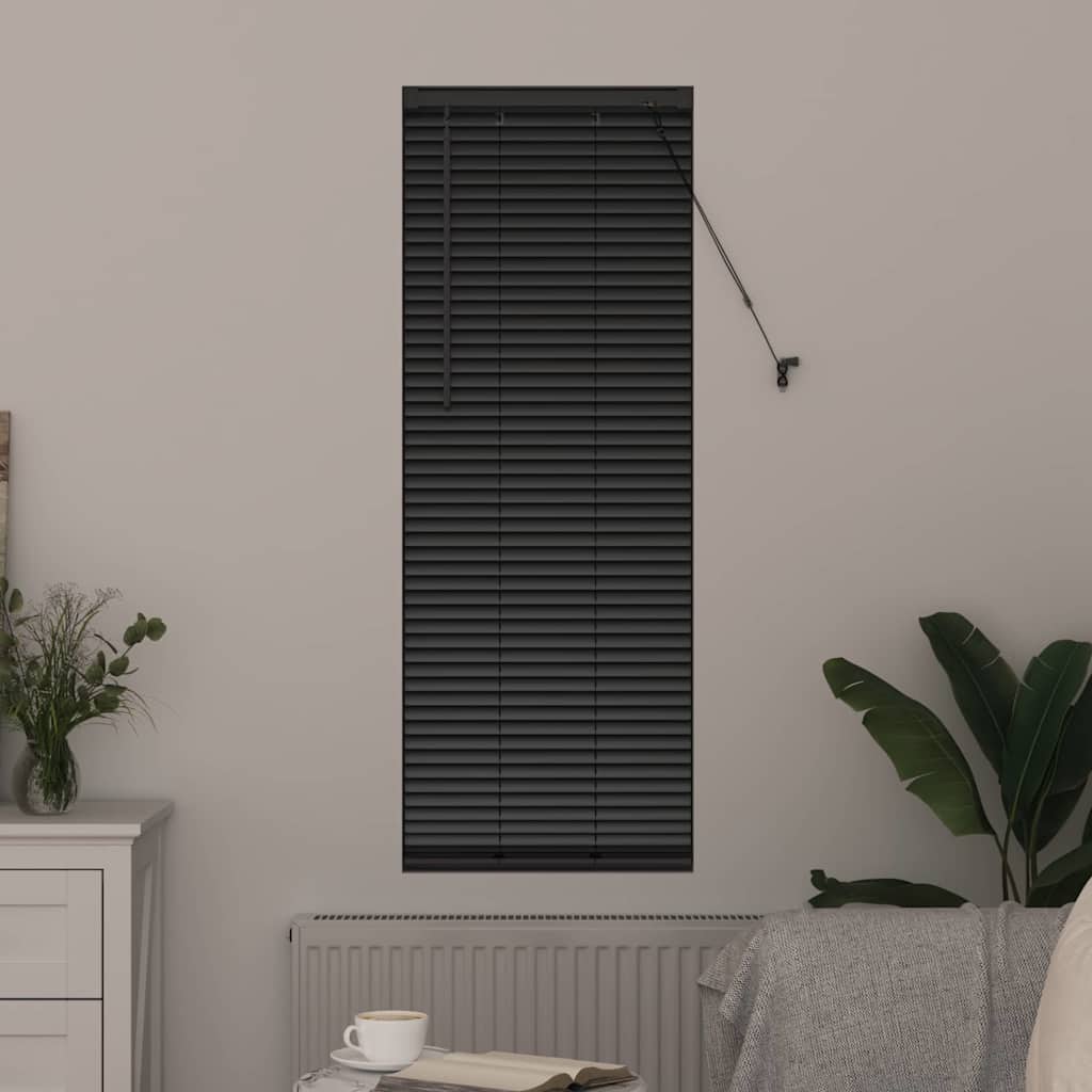 Venecijanski zastore Crna 175 x 50 cm Aluminij