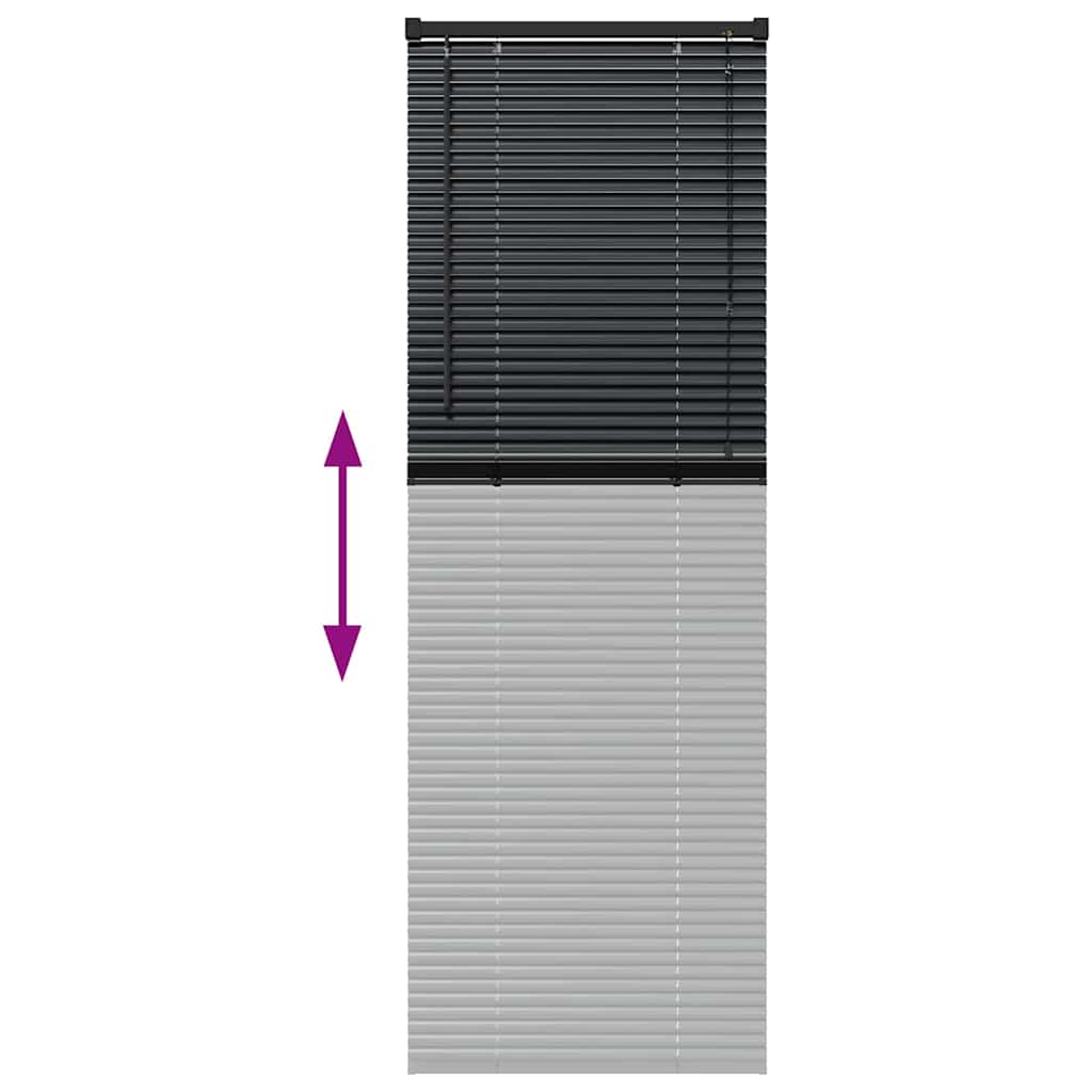 Venecijanski zastore Crna 175 x 65 cm Aluminij