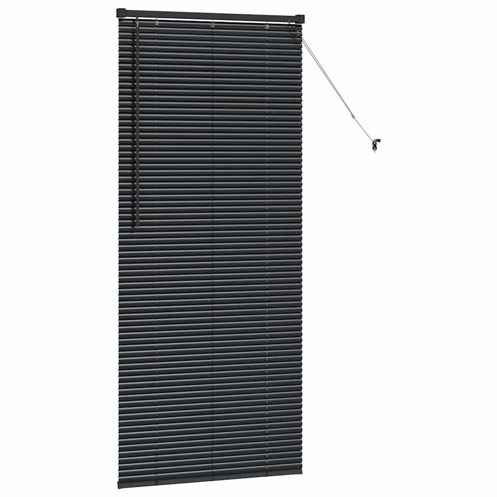 Venecijanski zastore Crna 175 x 75 cm Aluminij
