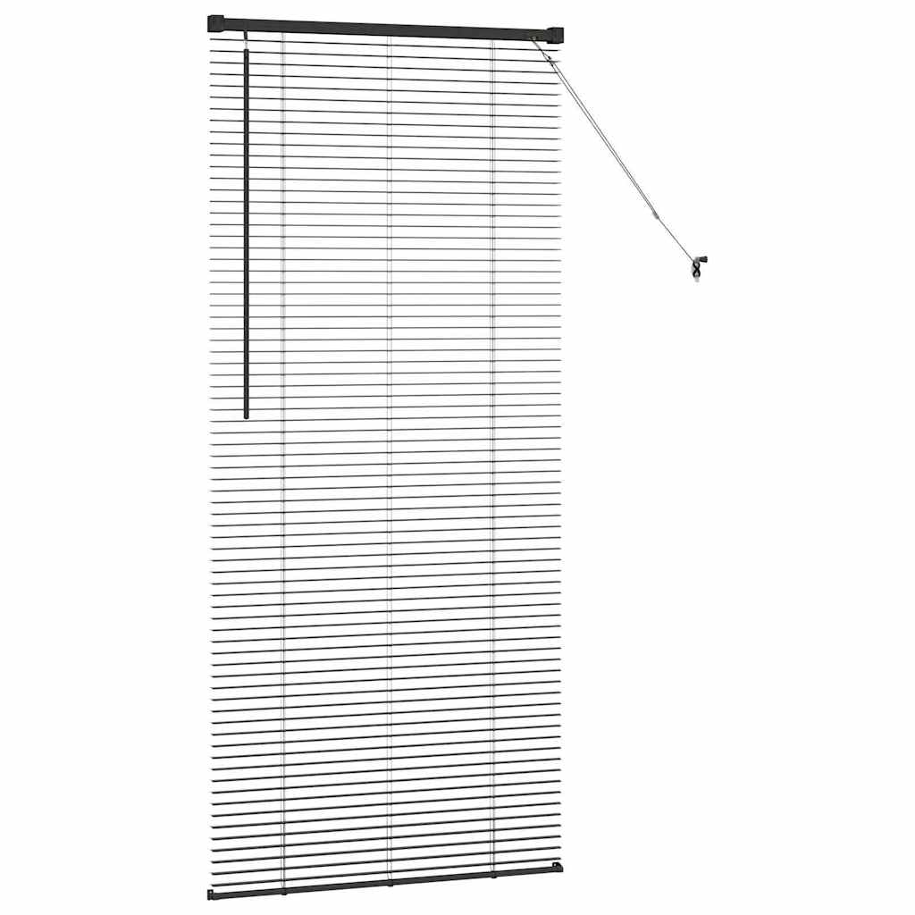 Venecijanski zastore Crna 175 x 80 cm Aluminij