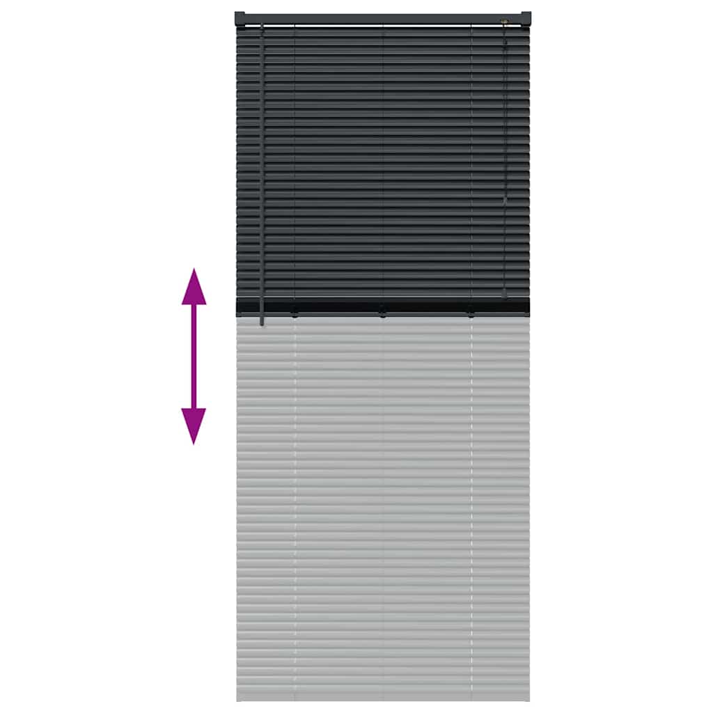 Venecijanski zastore Crna 175 x 80 cm Aluminij
