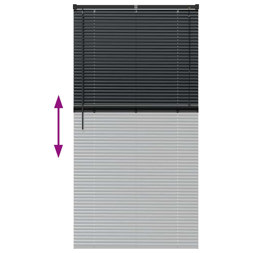 Venecijanski zastore Crna 175 x 95 cm Aluminij