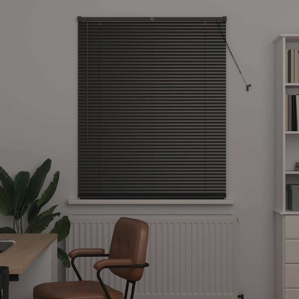 Venecijanski zastore Crna 175 x 105 cm Aluminij