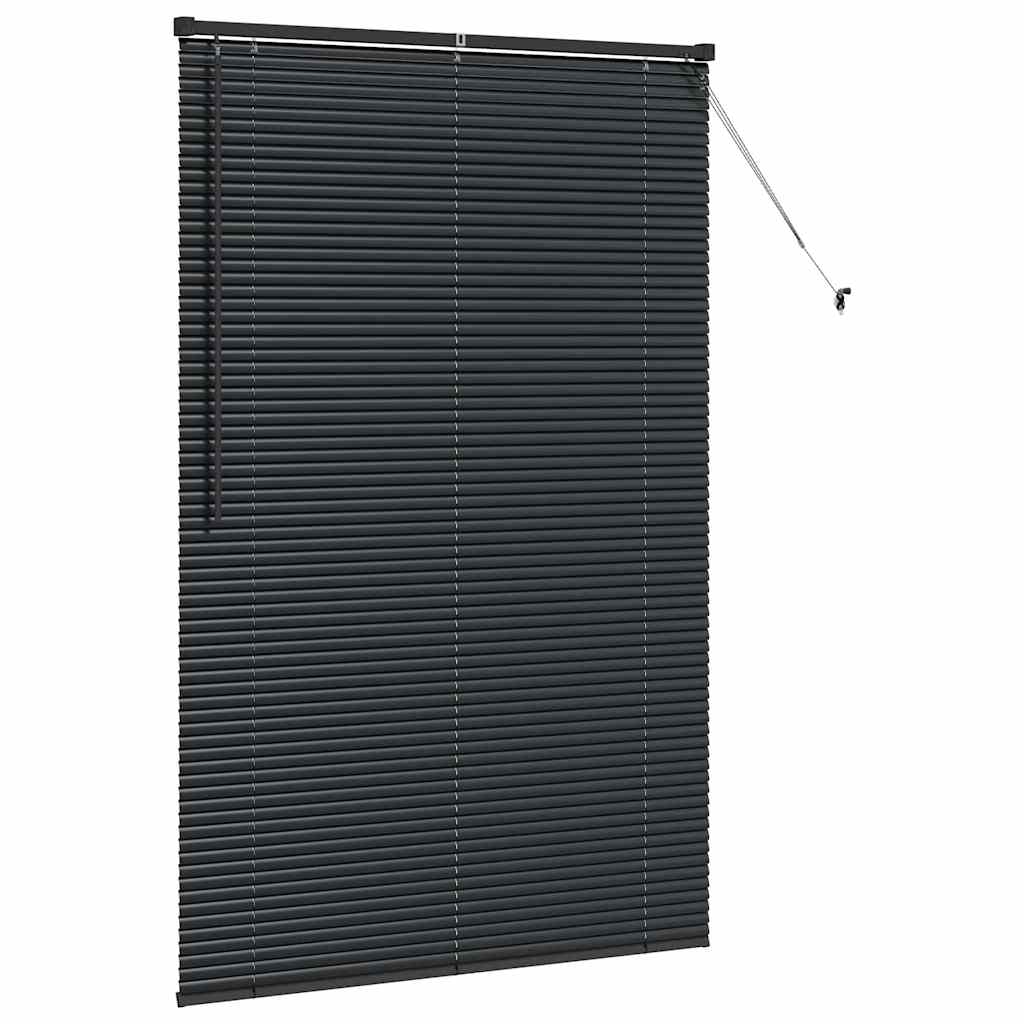 Venecijanska roleta Crna 175 x 120 cm 25 mm Aluminij