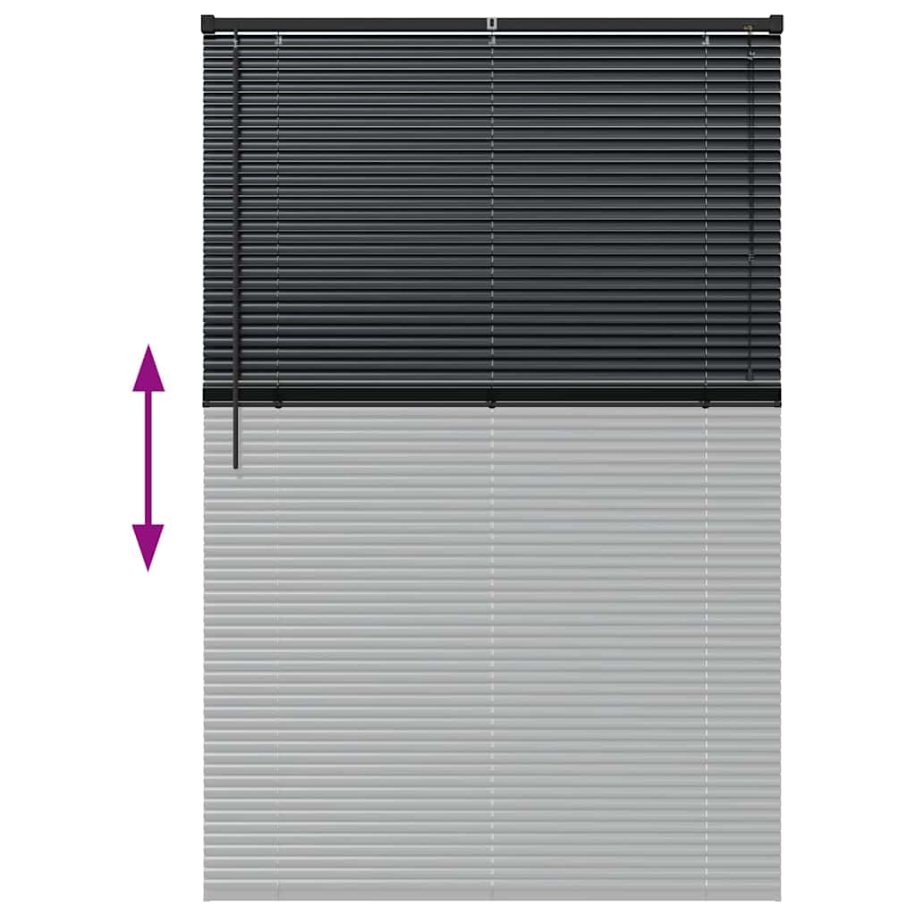 Venecijanska roleta Crna 175 x 120 cm 25 mm Aluminij