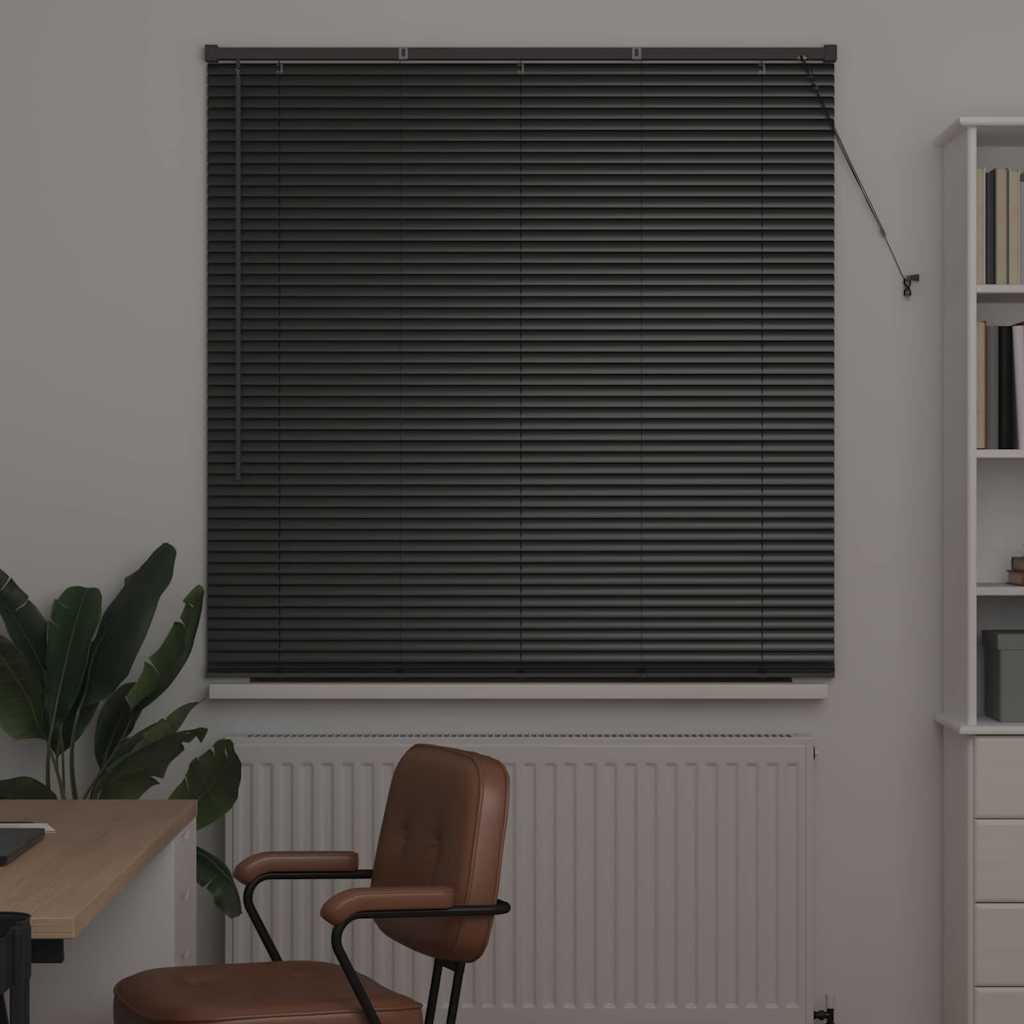 Venecijanski zastore Crna 175 x 135 cm Aluminij