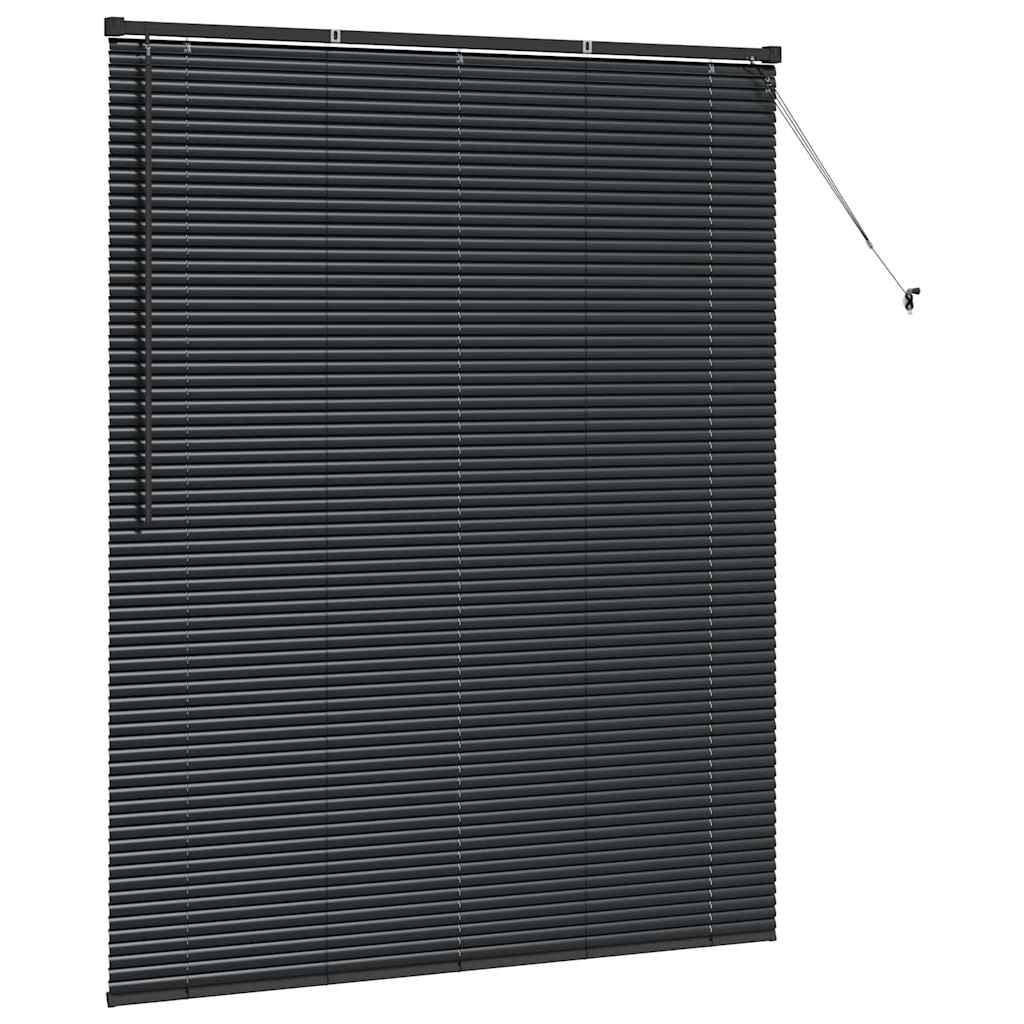 Venecijanski zastore Crna 175 x 140 cm Aluminij