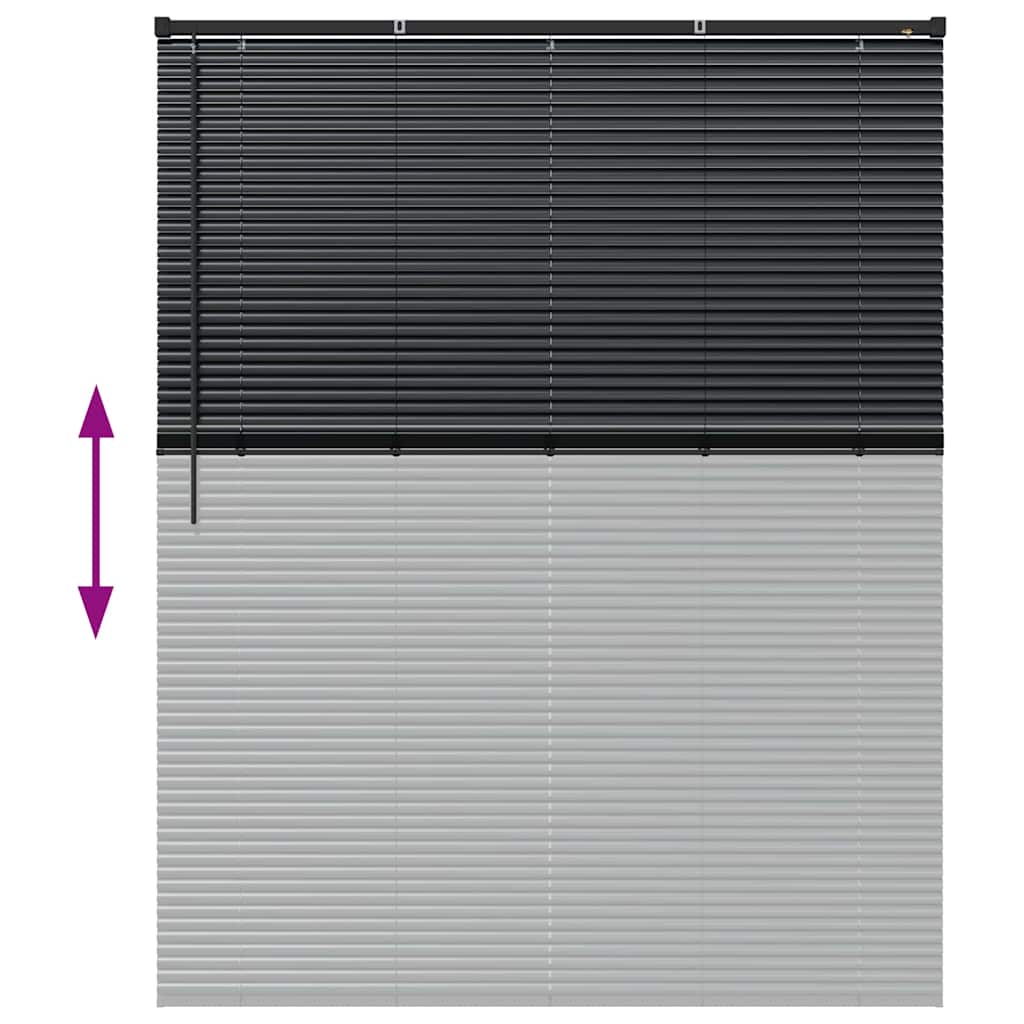 Venecijanski zastore Crna 175 x 150 cm Aluminij