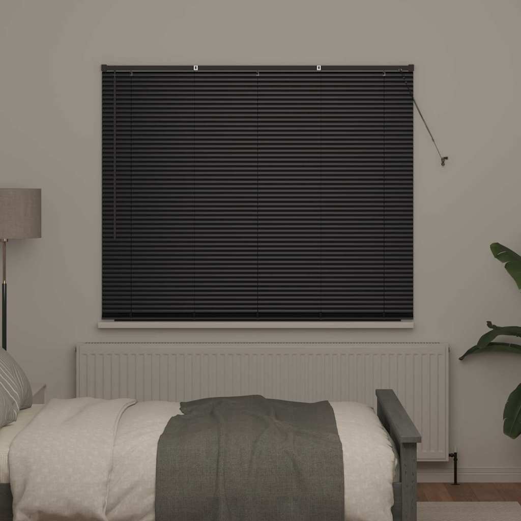 Venecijanski zastore Crna 175 x 155 cm Aluminij