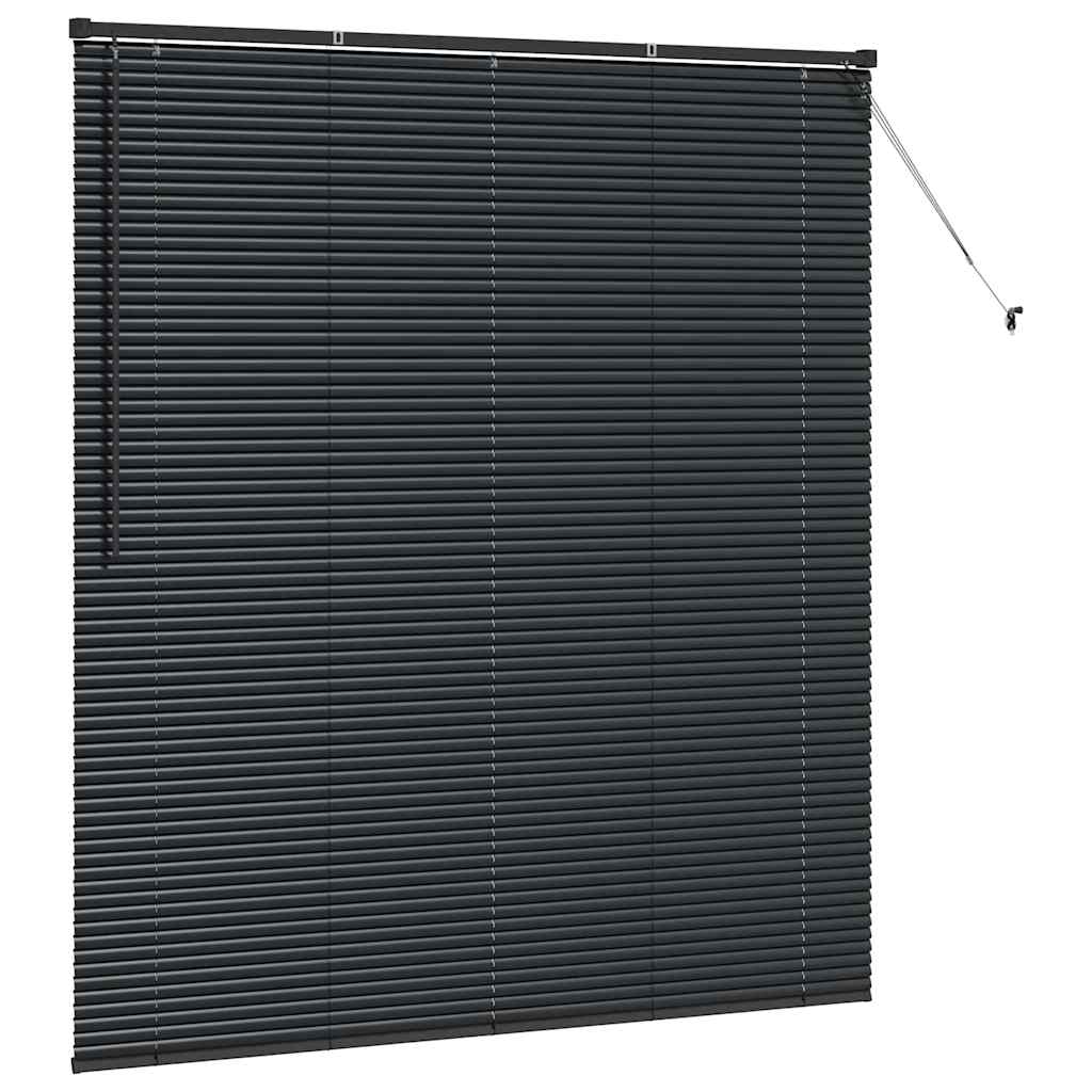 Venecijanski zastore Crna 175 x 160 cm Aluminij