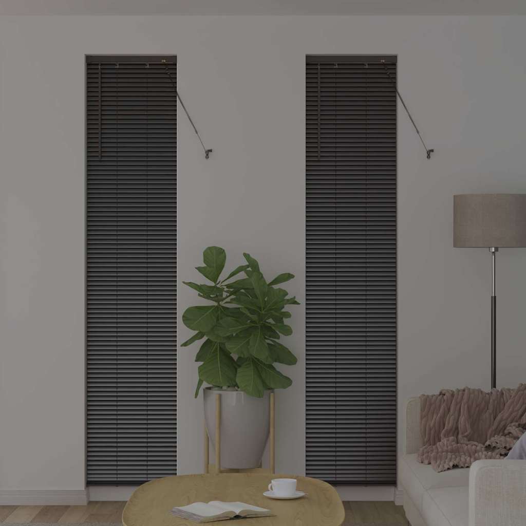 Venecijanski zastore Crna 220 x 50 cm Aluminij
