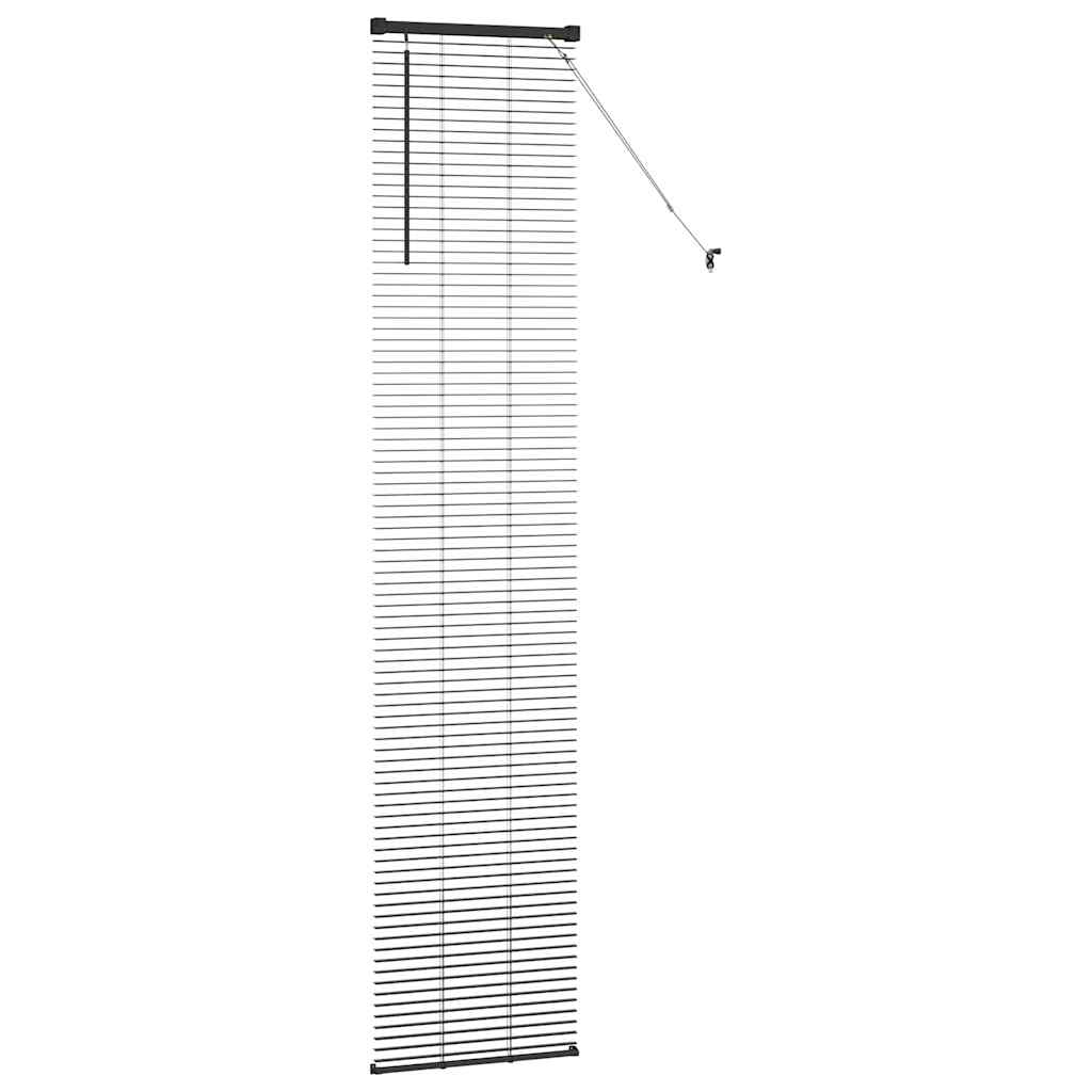 Venecijanski zastore Crna 220 x 50 cm Aluminij