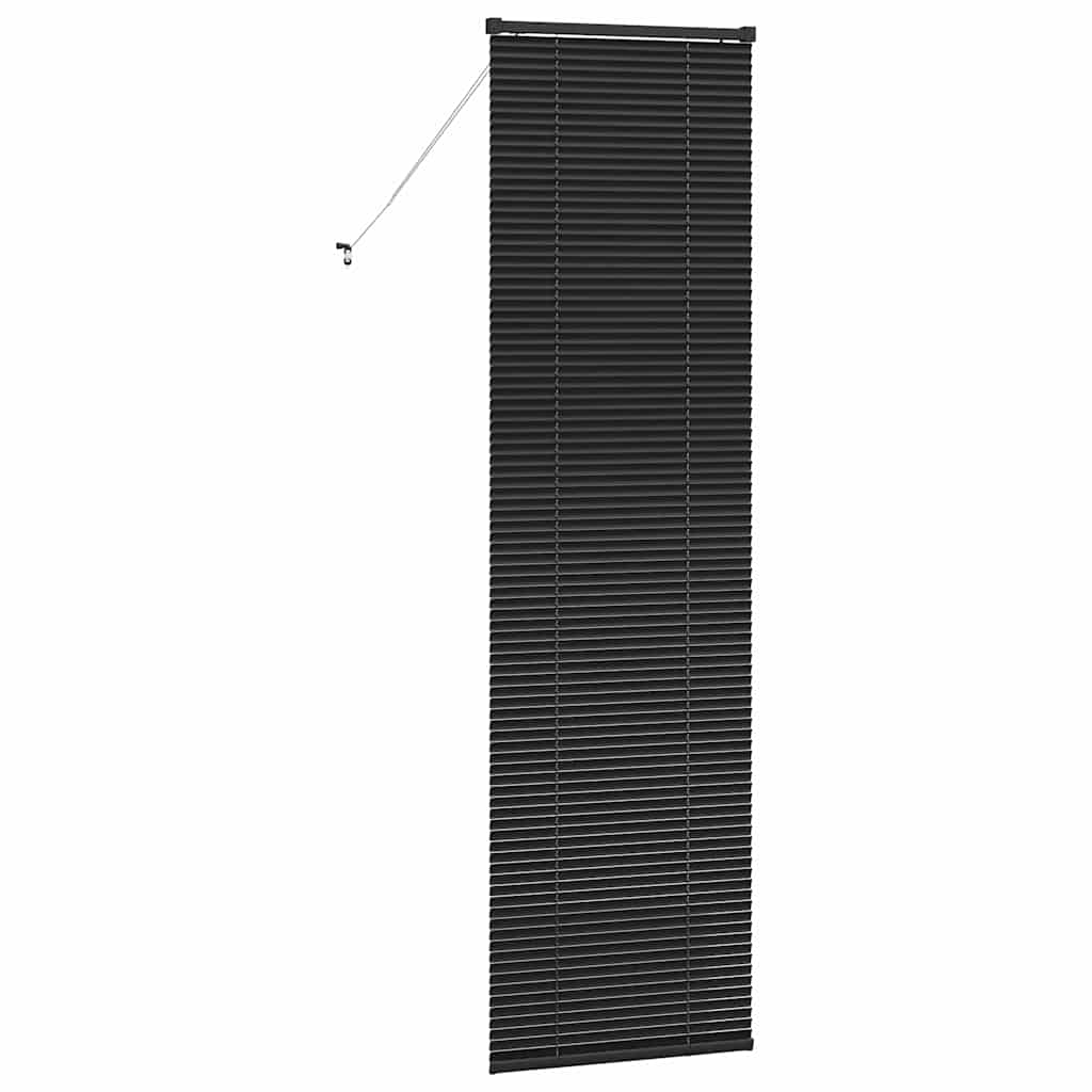 Venecijanski zastore Crna 220 x 60 cm Aluminij