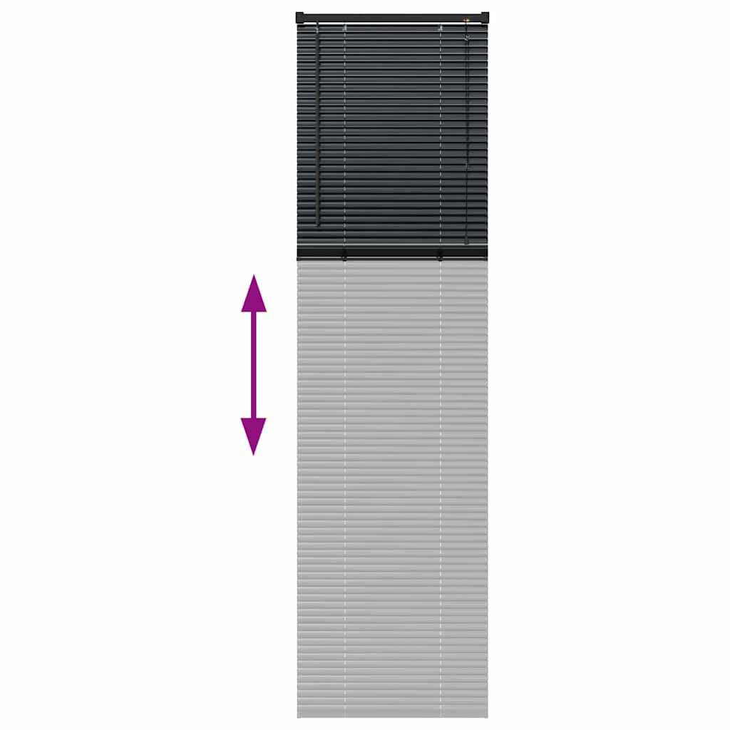 Venecijanski zastore Crna 220 x 65 cm Aluminij