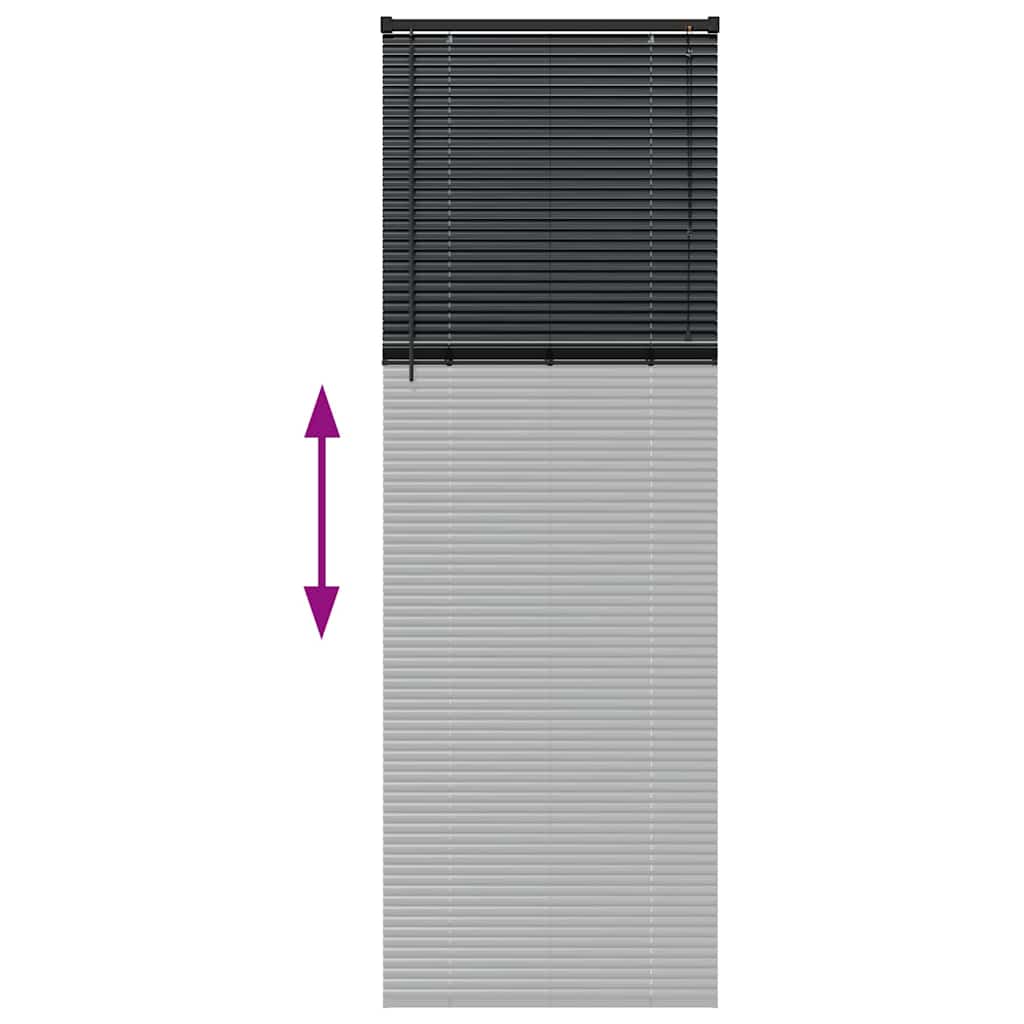 Venecijanski zastore Crna 220 x 80 cm Aluminij