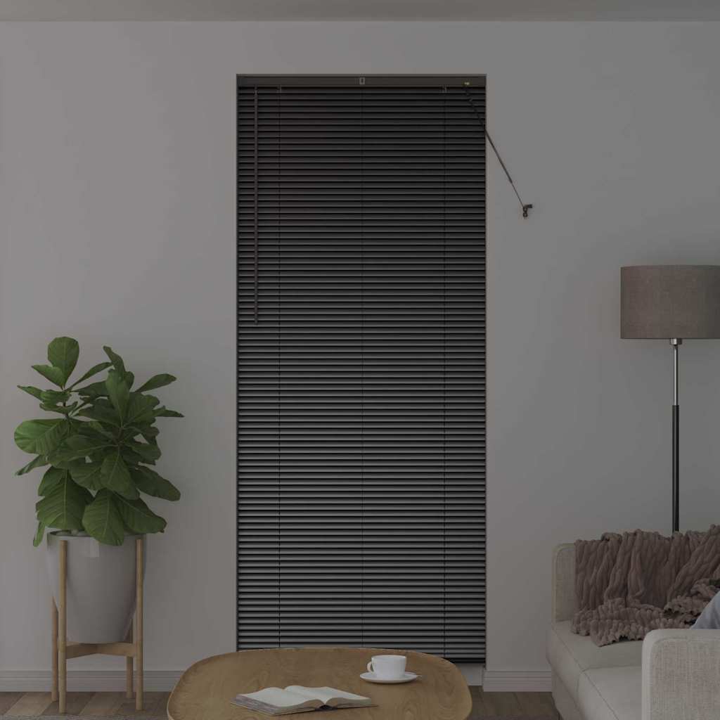 Venecijanski zastore Crna 220 x 85 cm Aluminij