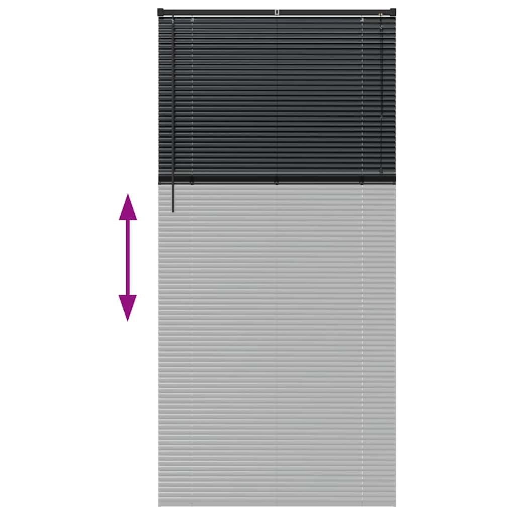 Venecijanski zastore Crna 220 x 105 cm Aluminij