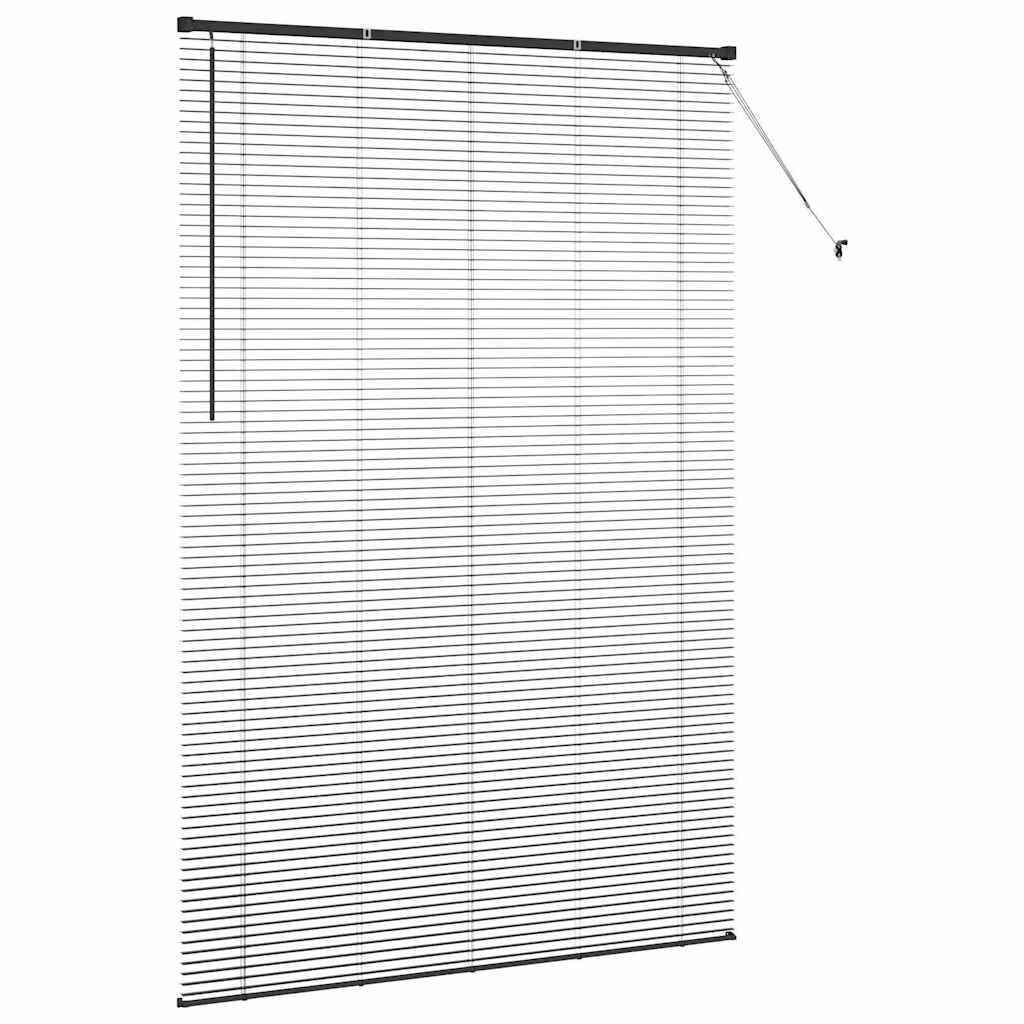 Venecijanski zastore Crna 220 x 140 cm Aluminij