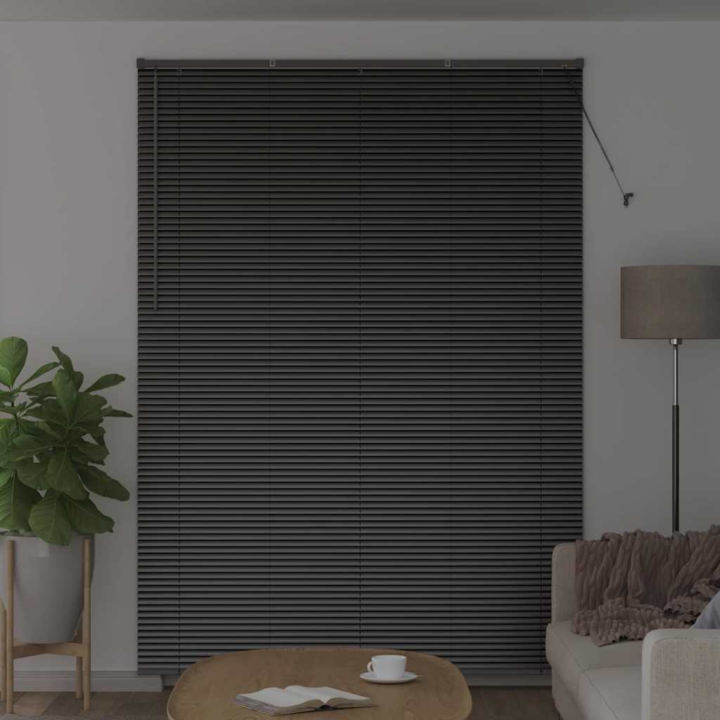 Venecijanski zastore Crna 220 x 160 cm Aluminij