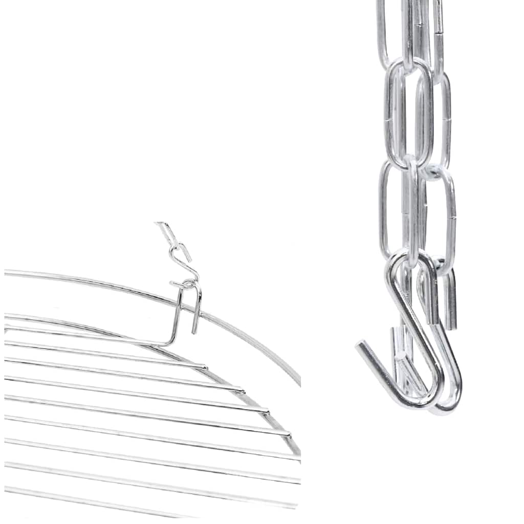 Tripod za logorsku vatru 2 pcs Crna Čelik