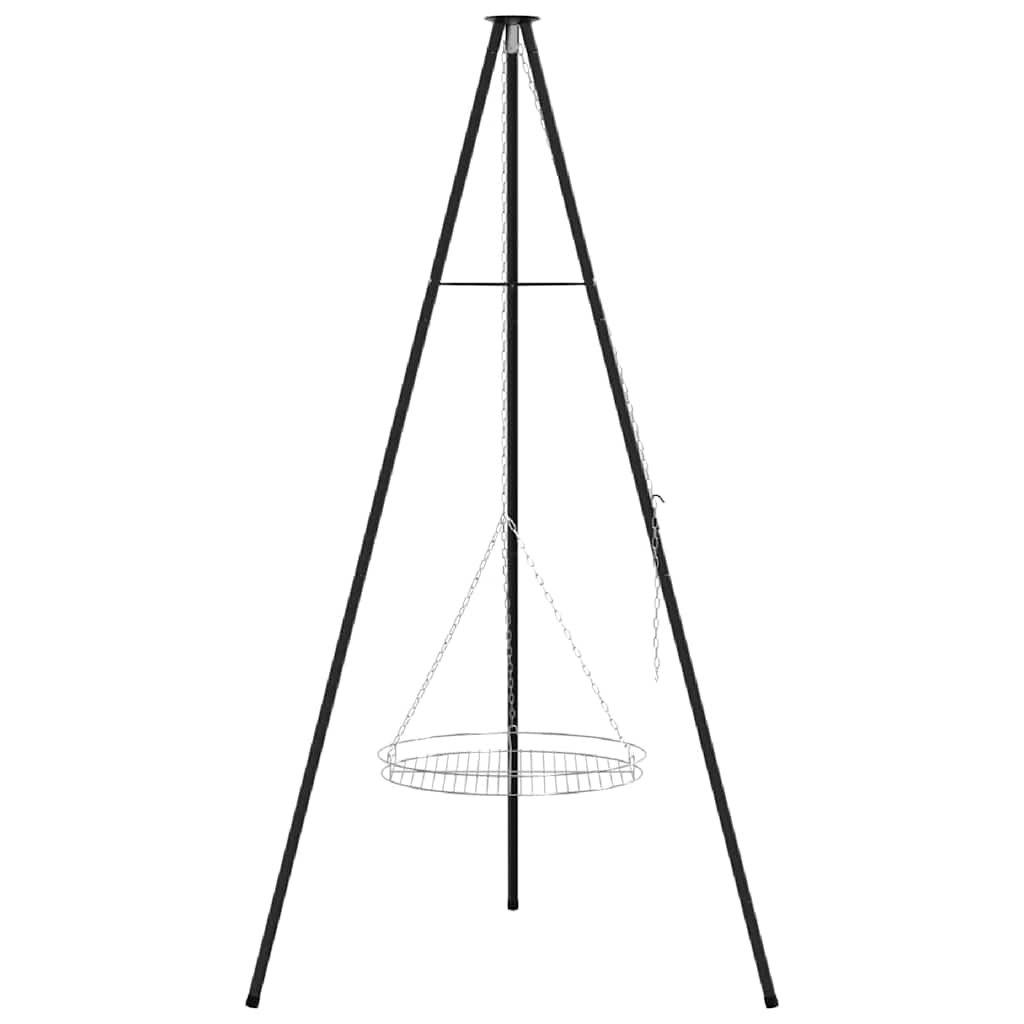 Tripod za logorsku vatru 2 pcs Crna Čelik