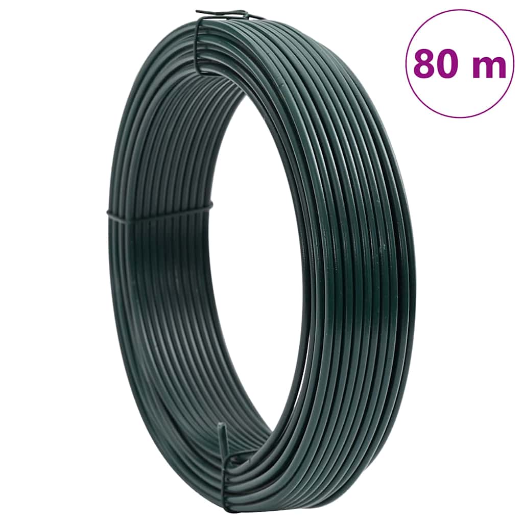 Žica za vezivanje ograde Zelena 80 m PVC