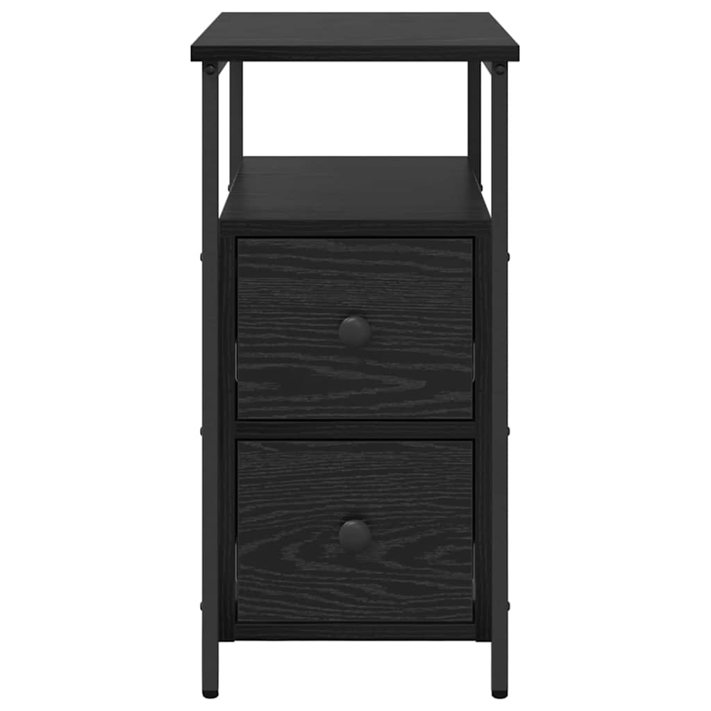 Noćni ormar Crni hrast 30 x 60 x 60 cm Konstruirano drvo
