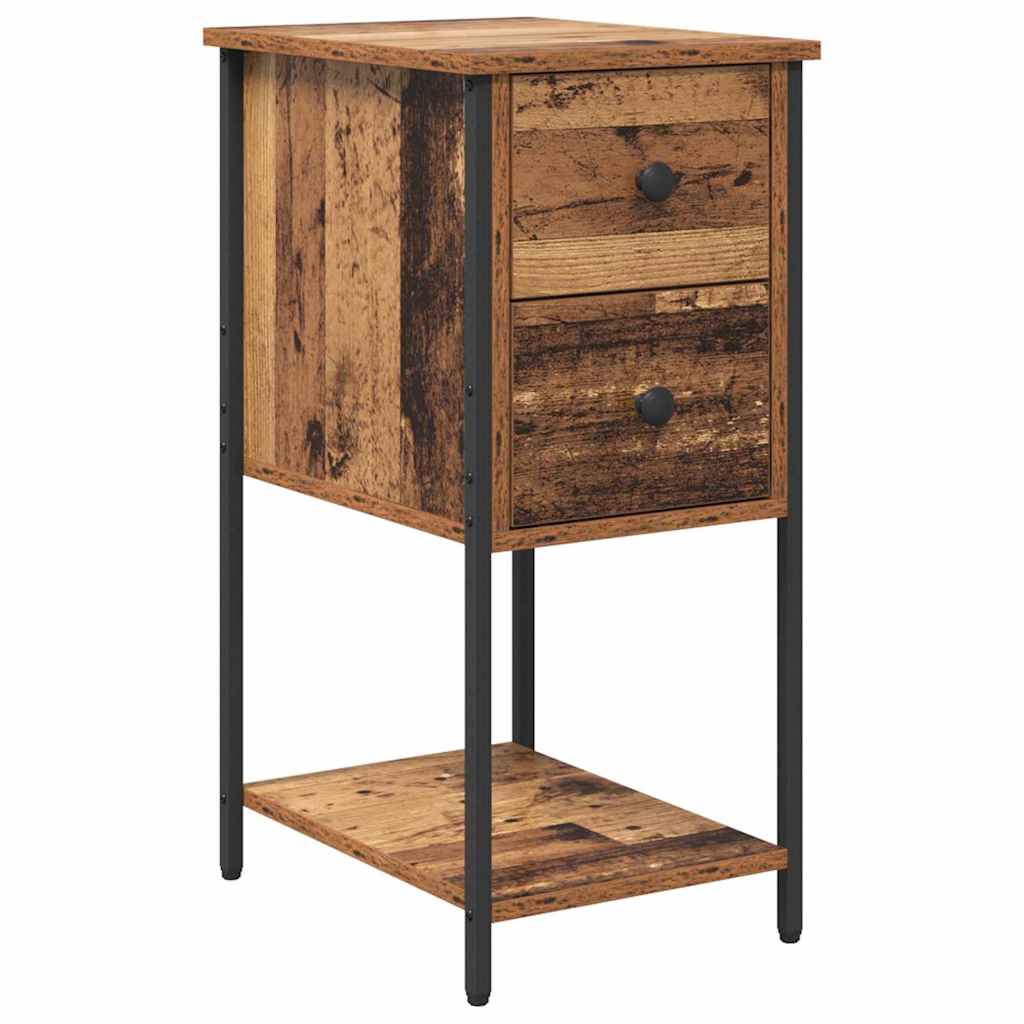 Noćni ormar 2 pcs Staro drvo 32 x 42 x 70 cm Konstruirano drvo