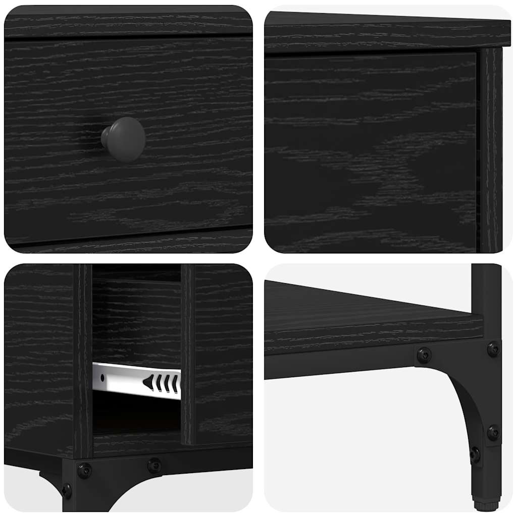 Konzolna stolica Crni hrast 75 x 34,5 x 75 cm Konstruirano drvo
