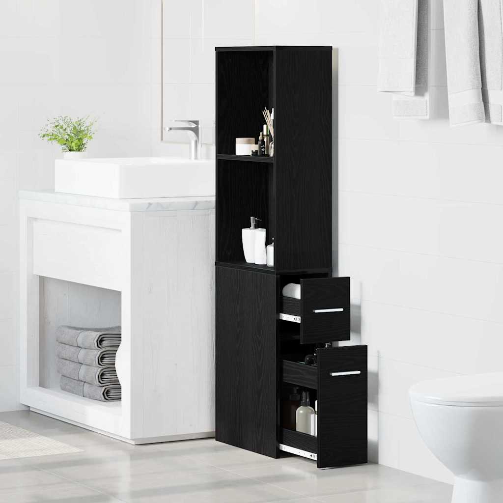 Set namještaja za kupaonicu Zidne Crni hrast 22 x 41 x 135 cm
