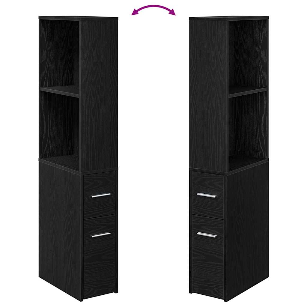 Set namještaja za kupaonicu Zidne Crni hrast 22 x 41 x 135 cm