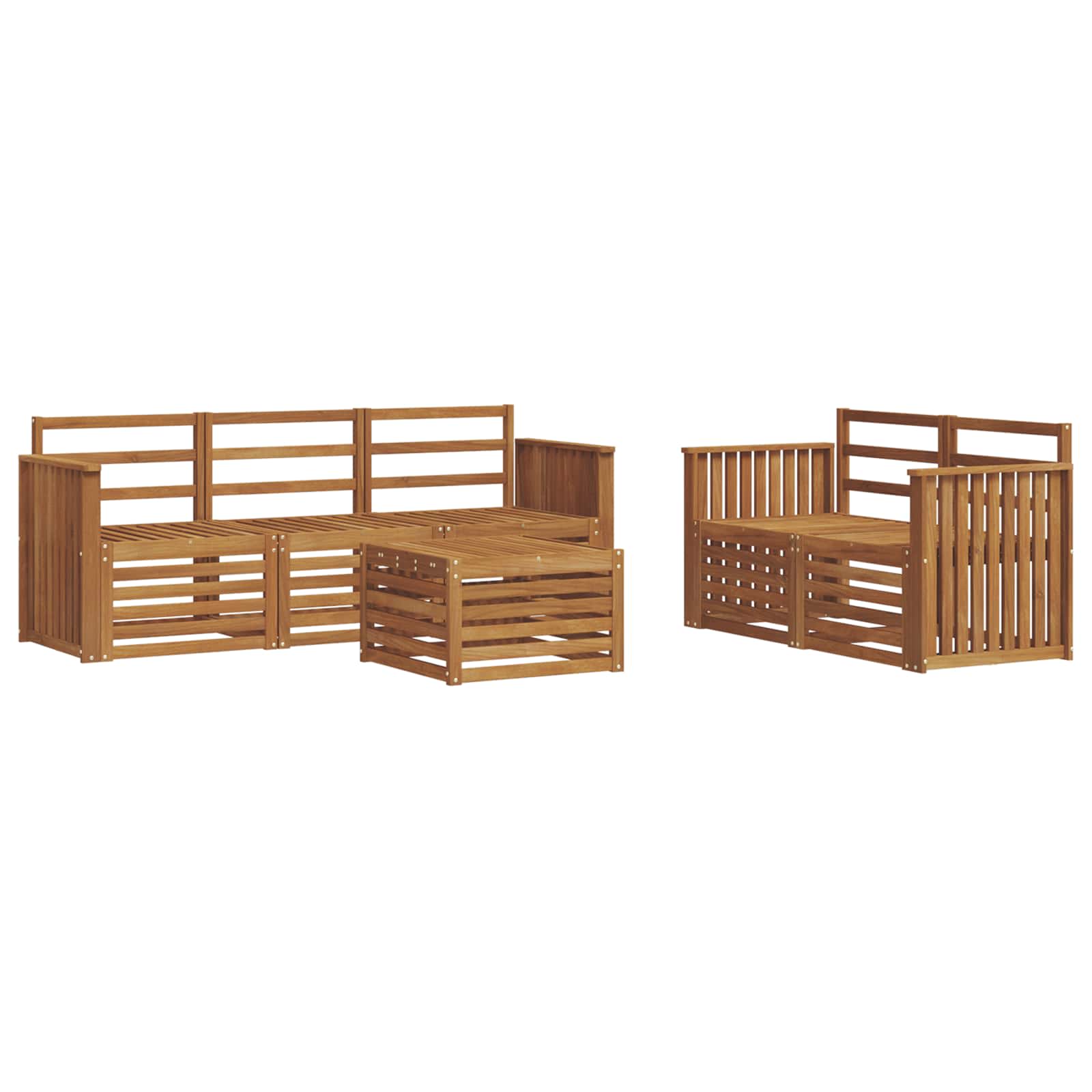 Setovi sofa Čvrsto drvo akacije