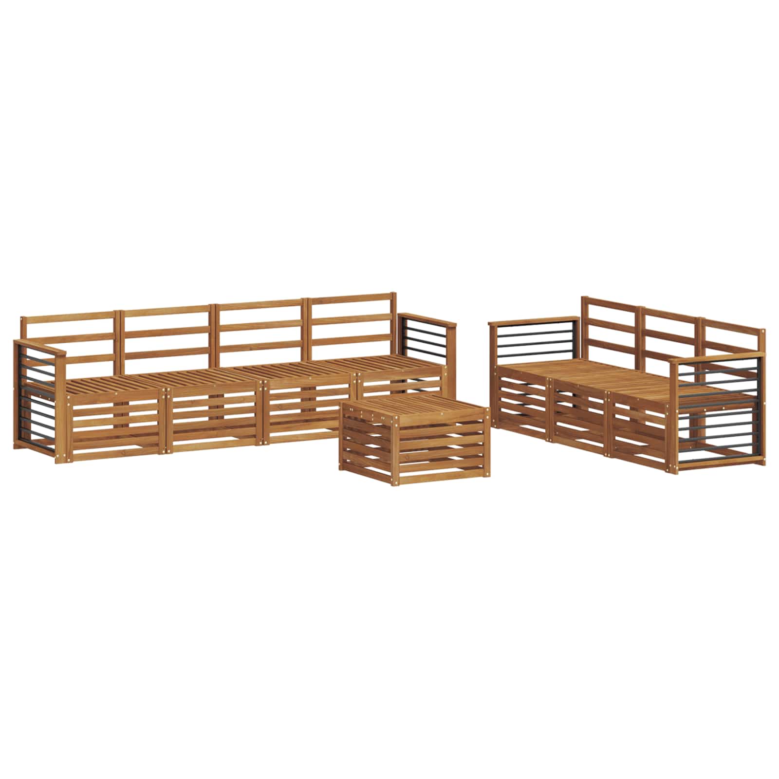 Setovi sofa 8 pcs Prirodna Čvrsto drvo akacije