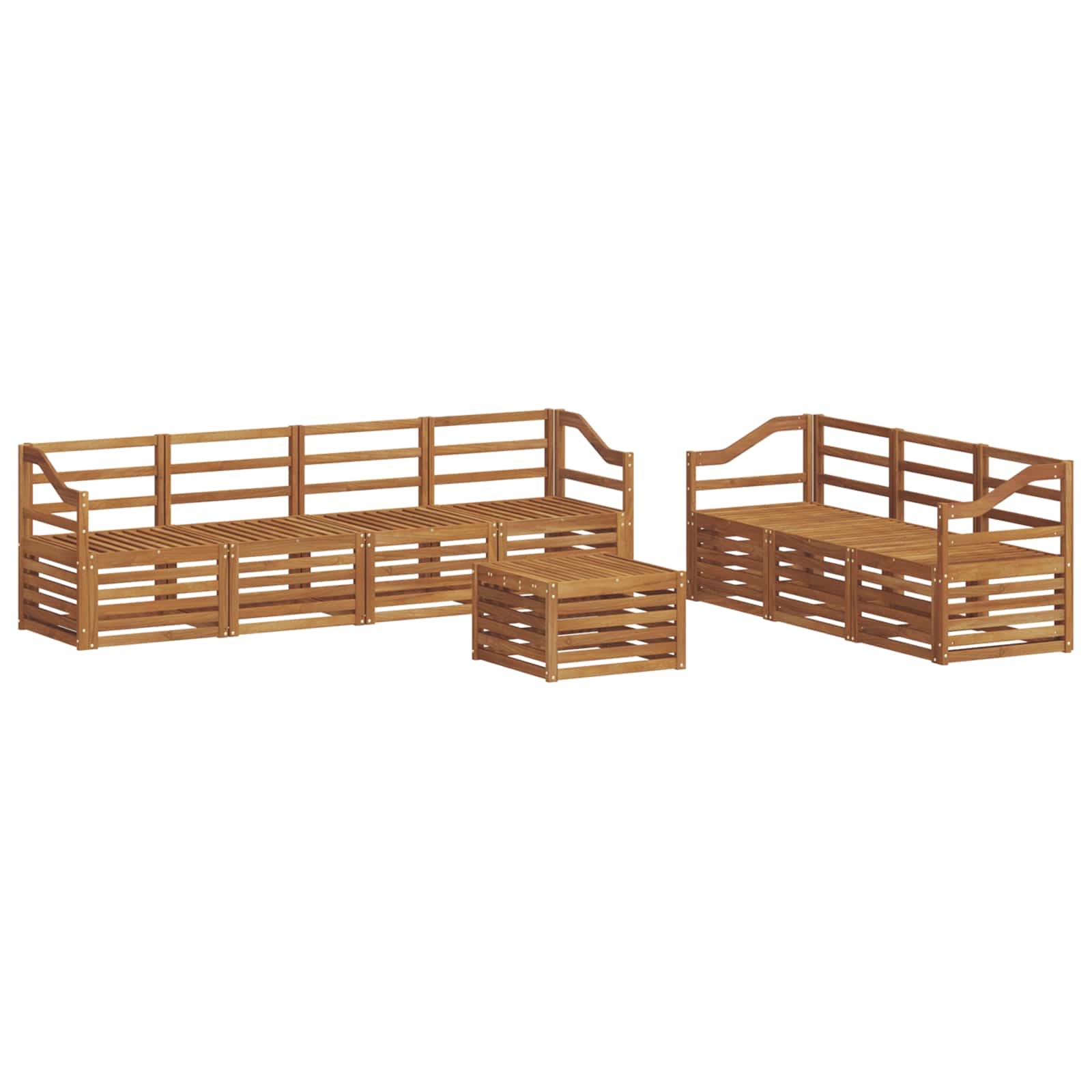 Setovi sofa 8 pcs Prirodna Čvrsto drvo akacije
