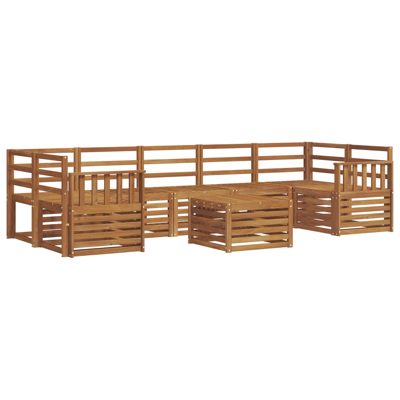 Setovi sofa 8 pcs Prirodna Čvrsto drvo akacije