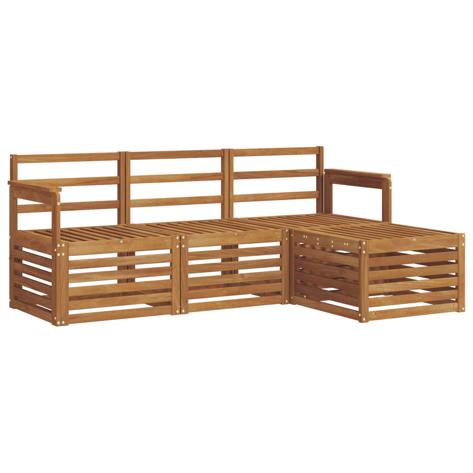 Set vanjskih sofa 4 pcs Prirodna