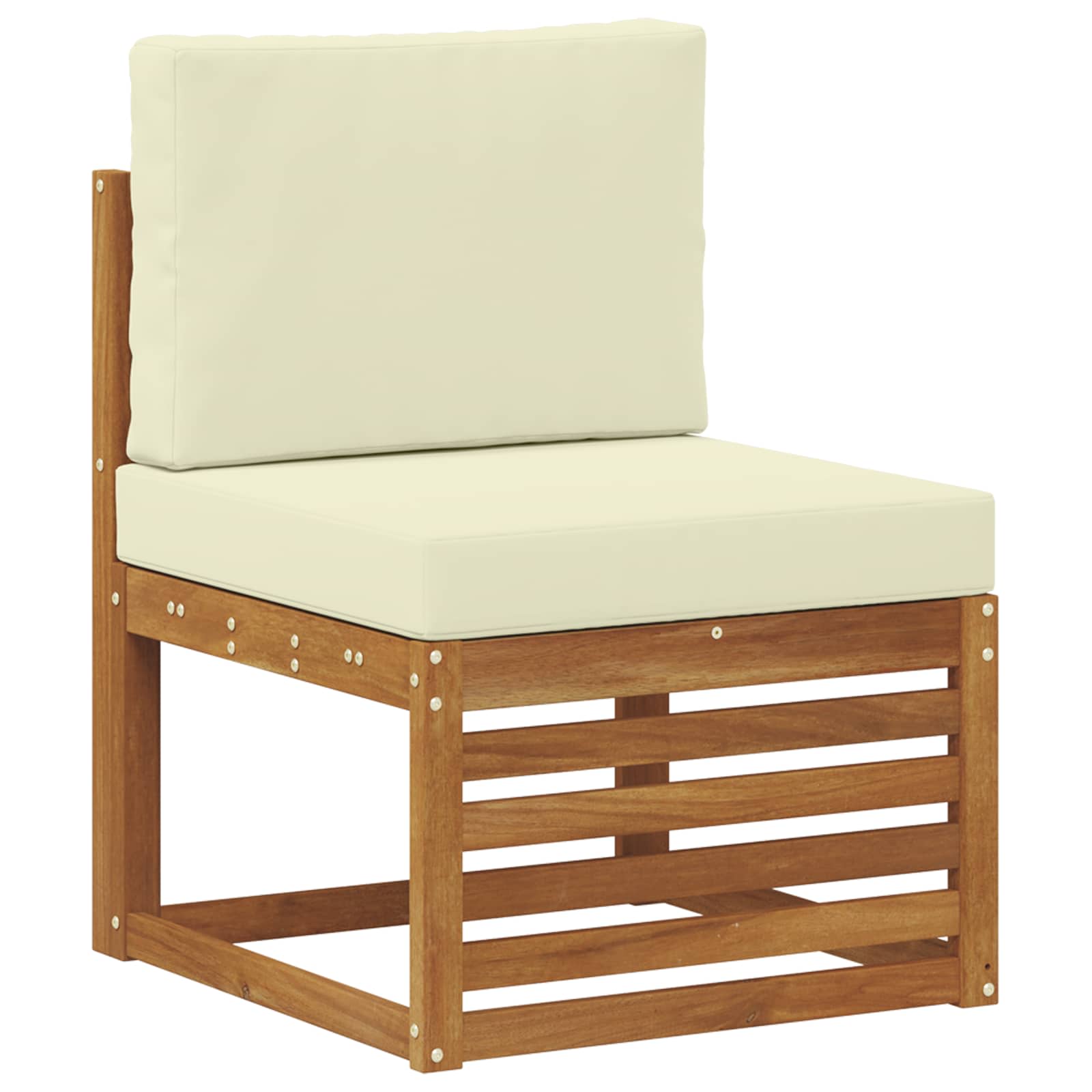 Set vanjskih sofa 4 kom. Prirodna i krem Poliester