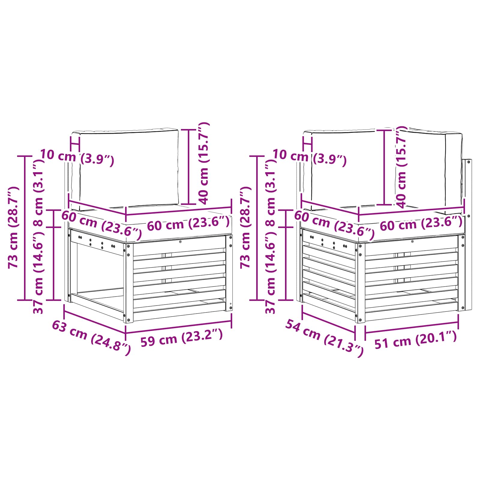 Set vanjskih sofa 4 kom. Prirodna i krem Poliester