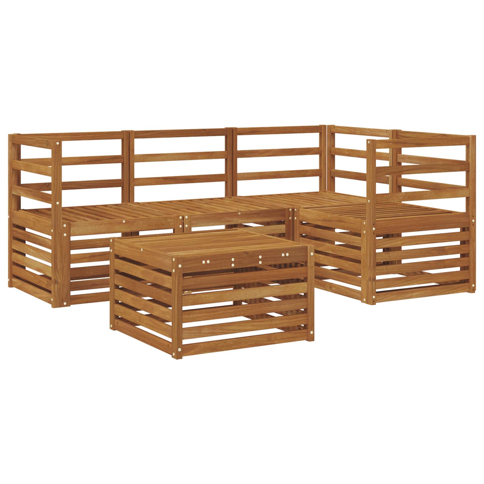 Set vanjskih sofa 5 pcs Prirodna