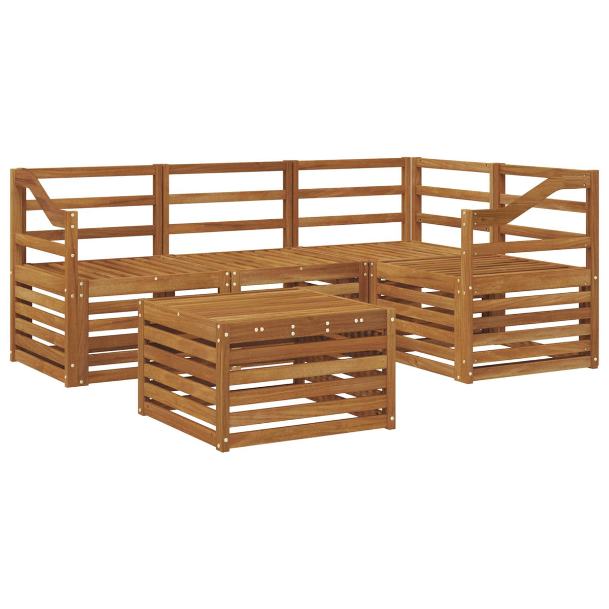 Set vanjskih sofa 5 kom. Prirodna Poliester