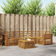 Set vanjskih sofa 6 kom. Prirodna Poliester