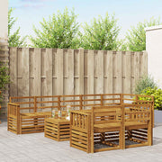 Set vanjskih sofa 9 kom. Prirodna Poliester