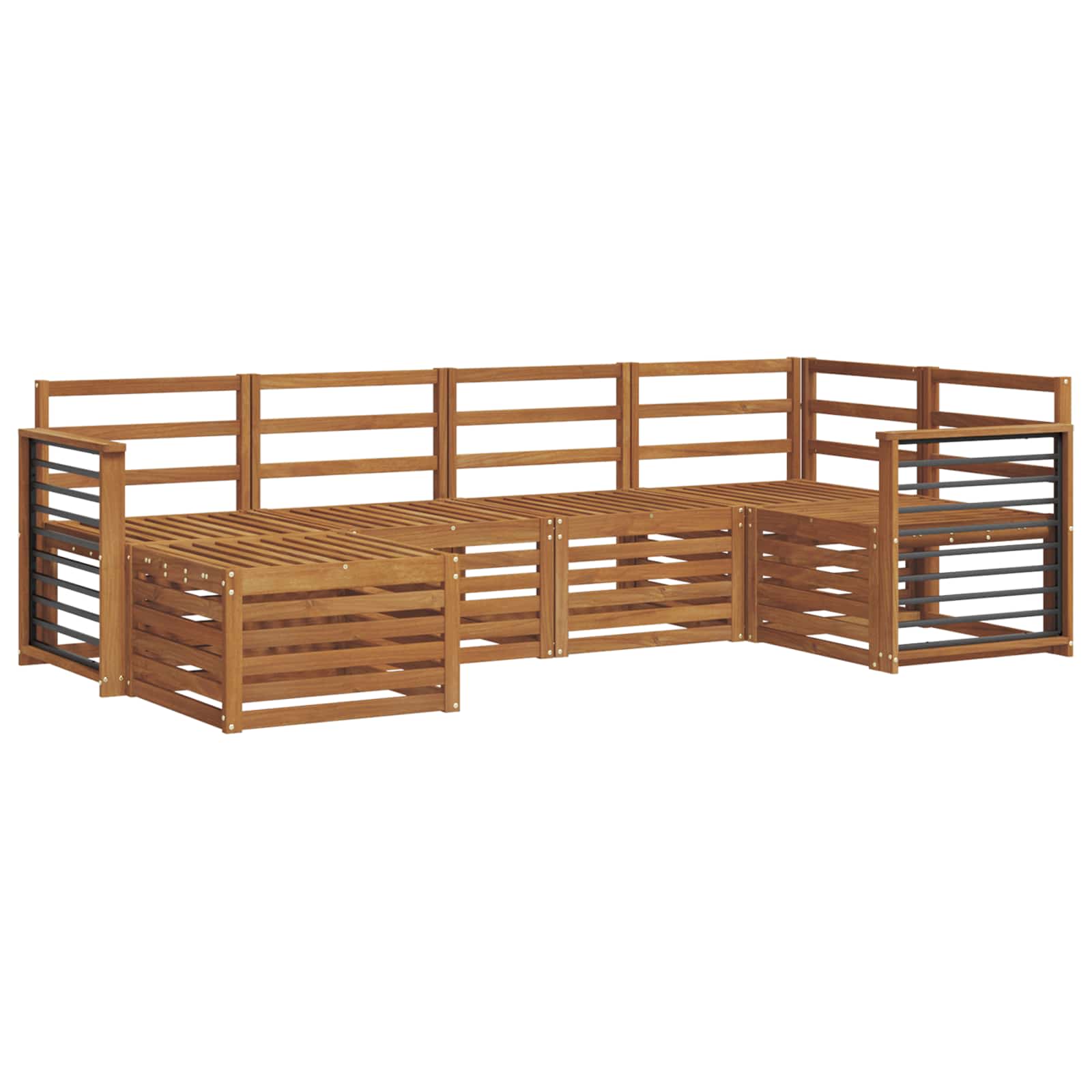 Setovi sofa 6 pcs Prirodna Čvrsto drvo akacije