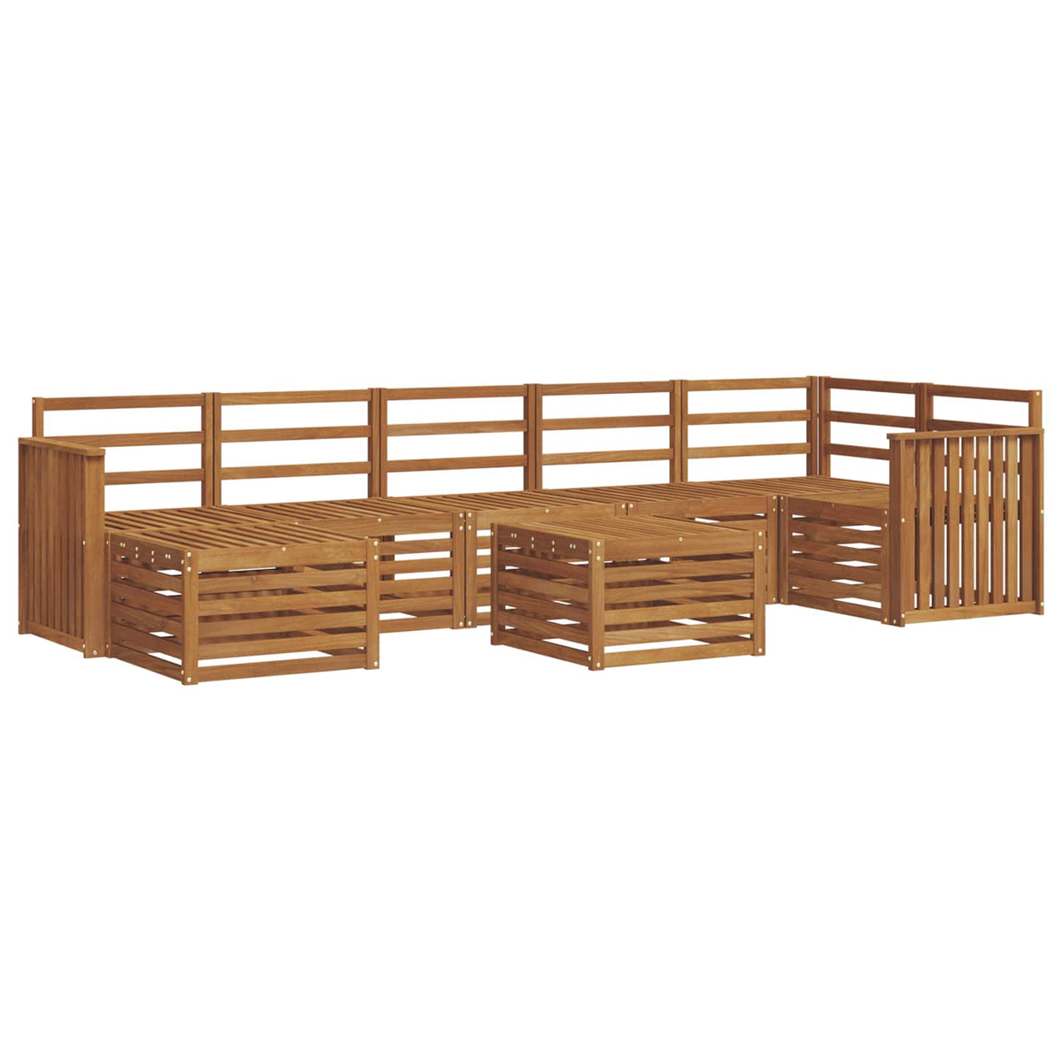 Set vanjskih sofa 8 kom. Prirodna