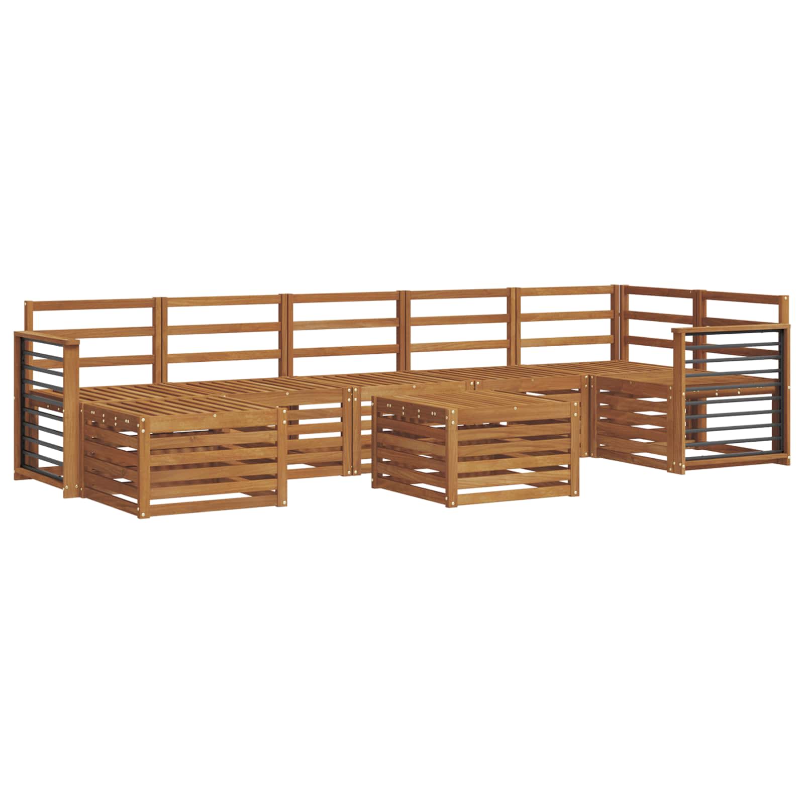 Setovi sofa 8 pcs Prirodna Čvrsto drvo akacije