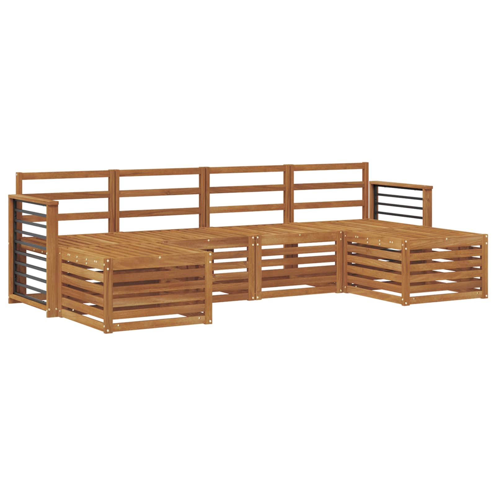 Setovi sofa 6 pcs Prirodna Čvrsto drvo akacije