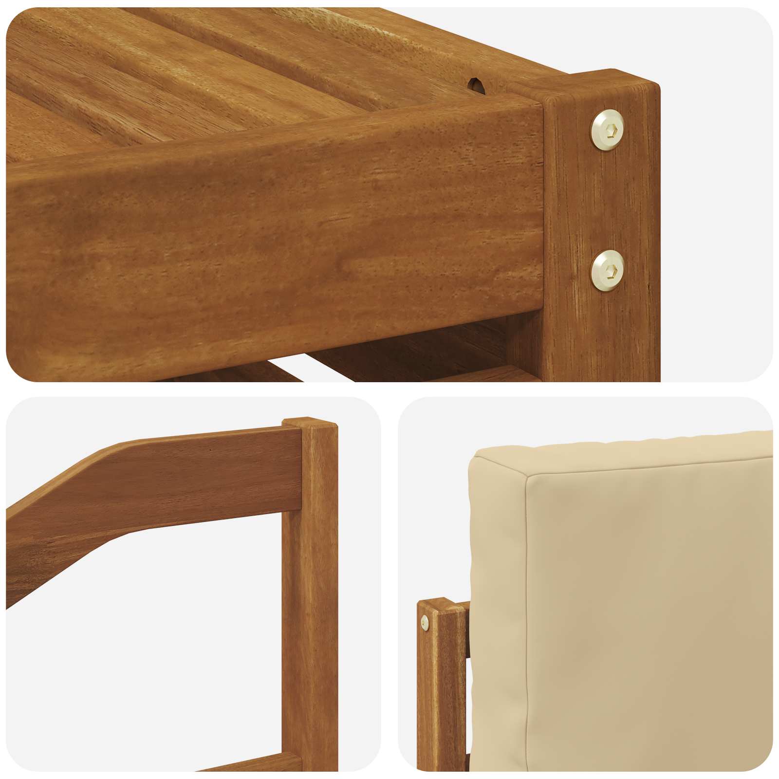 Set vanjskih sofa 9 kom. Prirodna i bež