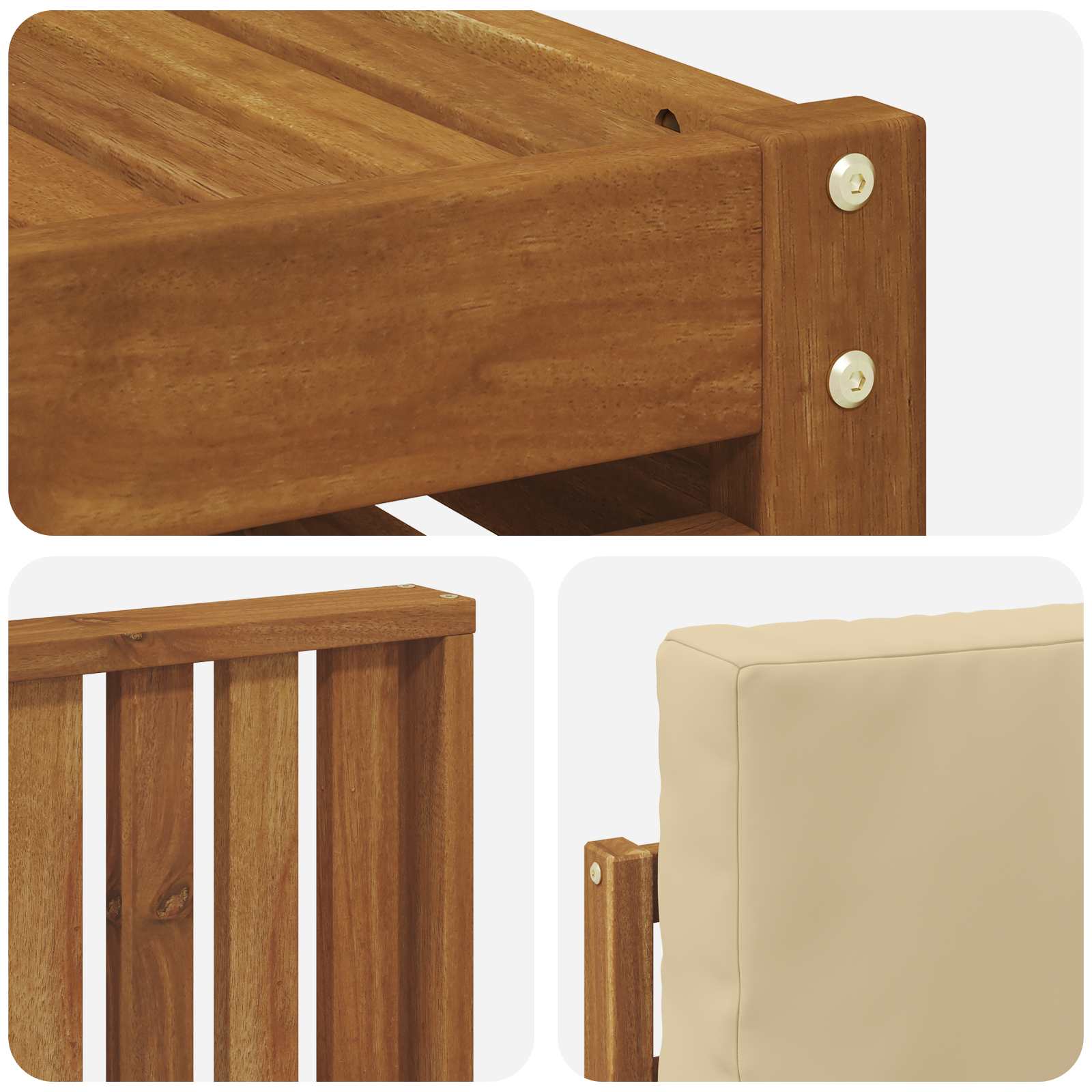 Set vanjskih sofa 11 kom. Prirodna i bež